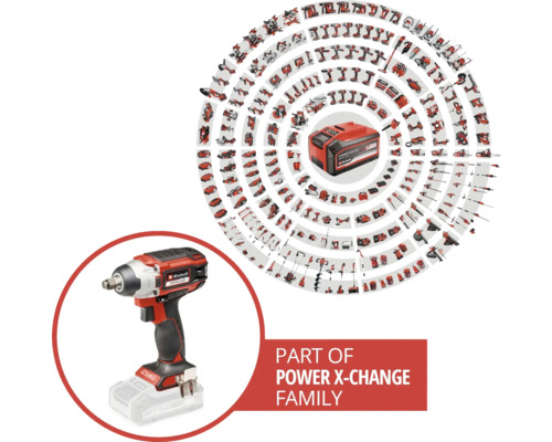 Einhell Power X-Change, famille d'outils avec clé à chocs sans fil