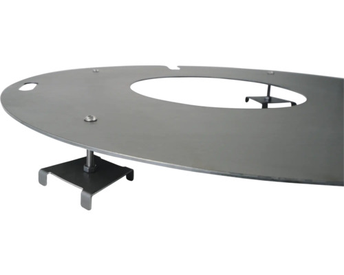 Table pour plaque de grill avec fixation