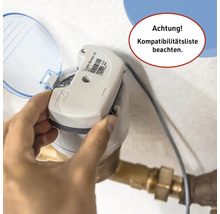 Fixation d''un capteur de compteur d''eau sur un compteur d''eau