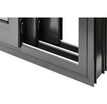 Abri de jardin Palmako Andrea 11,2+7,9 m² porte coulissante verre isolant avec plancher 715 x 402 cm gris