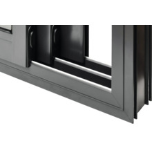 Abri de jardin Palmako Ines 13,7 m² porte coulissante verre isolant avec plancher 524 x 379 cm gris