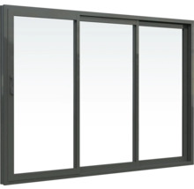 Abri de jardin Palmako Andrea 11,2+7,9 m² porte coulissante verre isolant avec plancher 715 x 402 cm gris