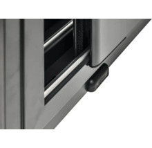 Abri de jardin Palmako Andrea 11,2+7,9 m² porte coulissante verre isolant avec plancher 715 x 402 cm gris