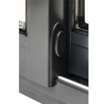 Abri de jardin Palmako Andrea 11,2+7,9 m² porte coulissante verre isolant avec plancher 715 x 402 cm gris
