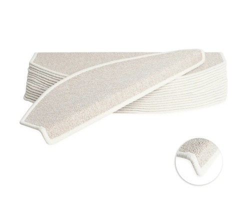 Stufenmatten-Set Rambo beige halbrund 28x65 cm 15-teilig