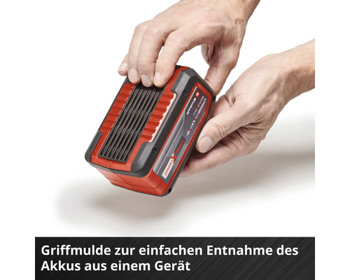 Einhell Akku im Gebrauch