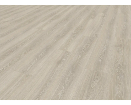 Stratifié posé avec aspect bois.