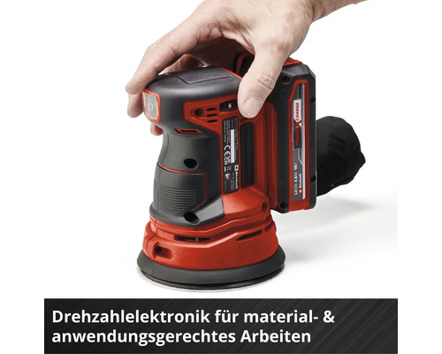 Einhand-Akku-Exzenterschleifer im Einsatz