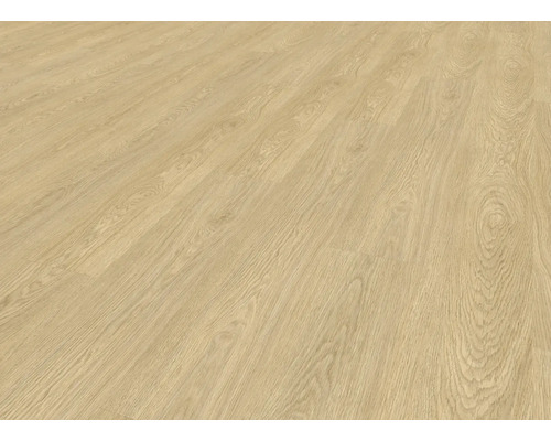 Sol stratifié clair posé avec aspect bois