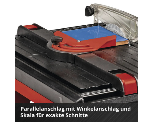 Fliesenschneider mit Parallelanschlag, Winkelanschlag und Skala für exakte Schnitte