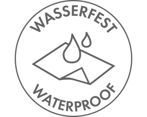 Symbol für wasserfest
