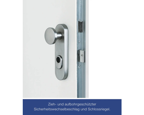 Garniture de porte avec verrou de sécurité