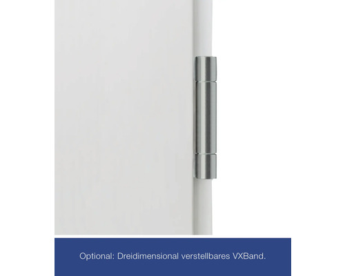 Paumelle de porte VXBand réglable en trois dimensions