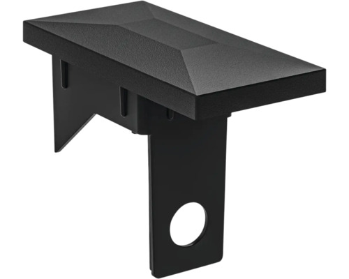 Capuchon de poteau de clôture en métal avec fixation