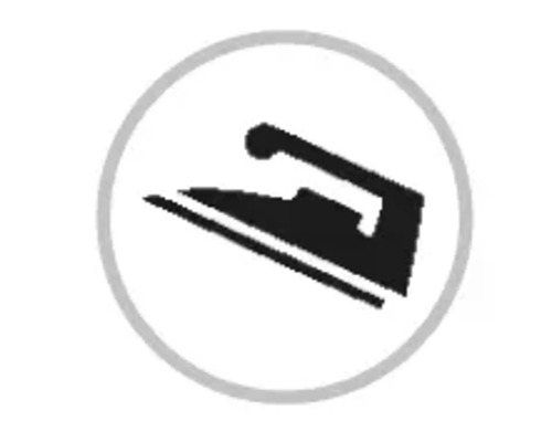 Symbol für Bügeln erlaubt