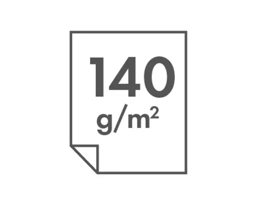 Symbol für Papier mit einer Grammatur von 140 Gramm pro Quadratmeter