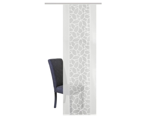 Panneau coulissant avec motif de feuilles