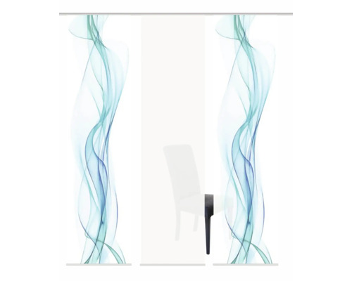 Schiebetür mit abstraktem Muster