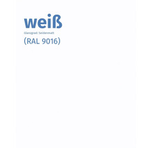 Farbe Weiß seidenmatt, RAL 9016