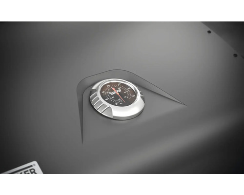 Thermomètre de barbecue sur un barbecue