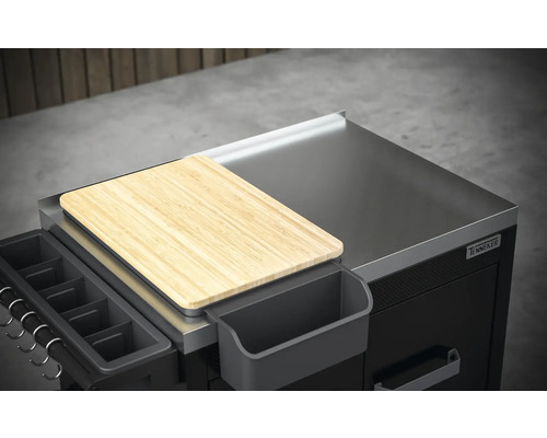 Tenneker Grillküche mit Schneidebrett und Zubehörhalter