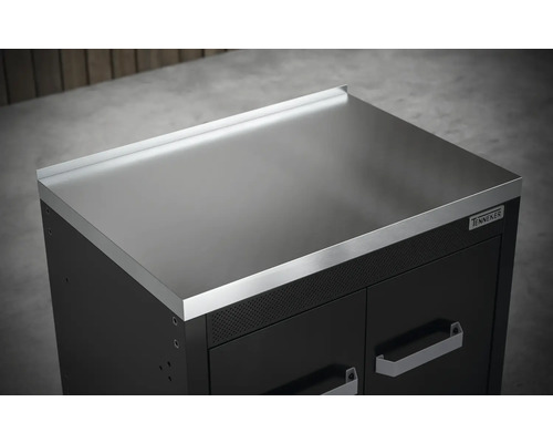 Tennneker Werkstattschrank mit Edelstahlabdeckung