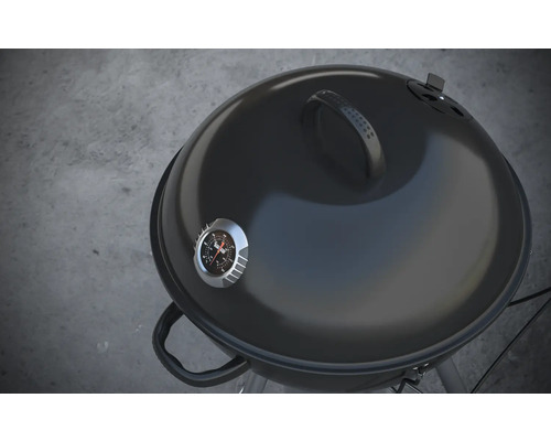 Barbecue boule avec couvercle et indicateur de température
