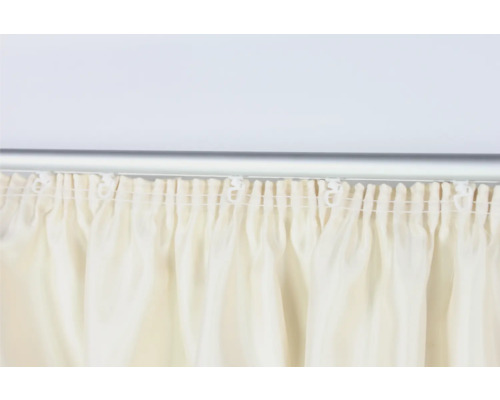 Tringle à rideaux avec rideaux blancs