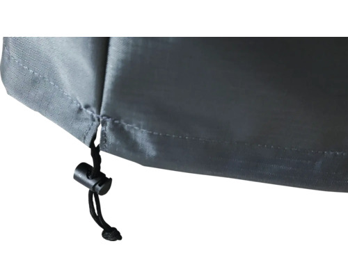 Détail d''une housse de protection avec cordon de serrage