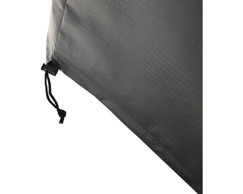 Housse de protection grise avec cordon de serrage pour mobilier de jardin