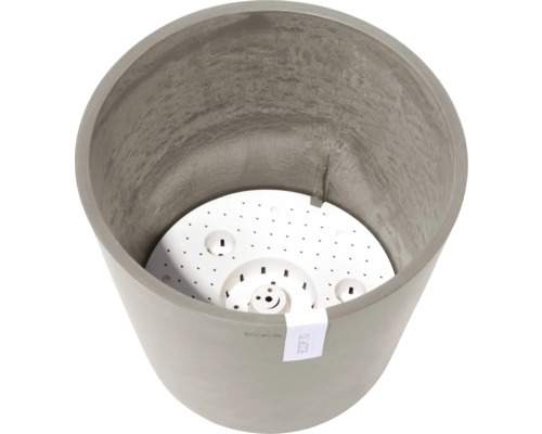 Pot de fleurs rond avec insert d''irrigation