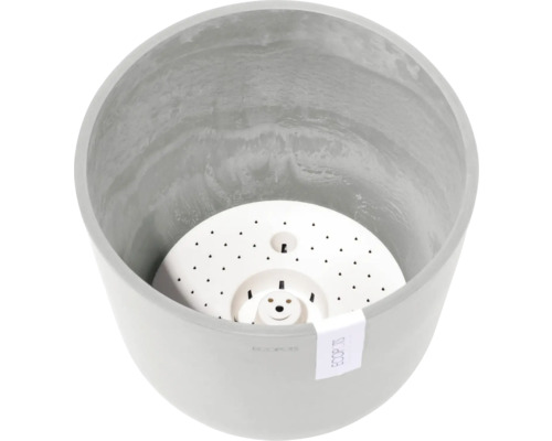 Grauer Pflanztopf mit Bewässerungseinsatz