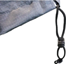 Vue détaillée d''une housse en tissu avec cordon de serrage