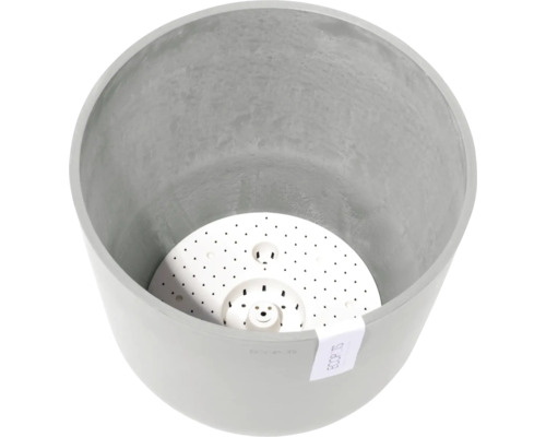 Grauer Pflanztopf mit Bewässerungseinsatz