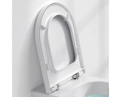 Abattant de WC en céramique sanitaire ouvert