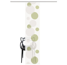 Schiebegardine Scherli Kreise grün 60x245 cm