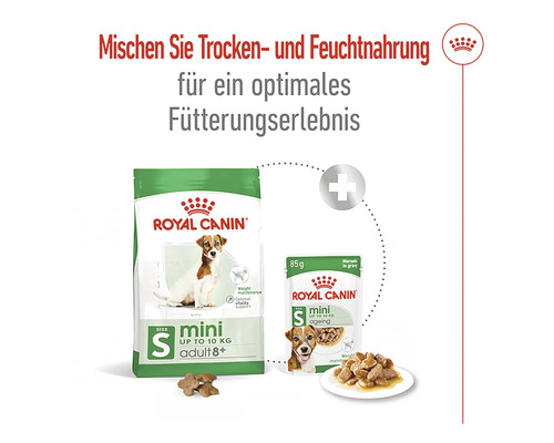 Royal Canin Trockenfutter und Nassfutter für kleine, ausgewachsene Hunde