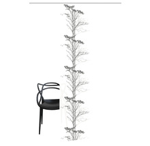 Schiebegardine Asbach grau 60x245 cm