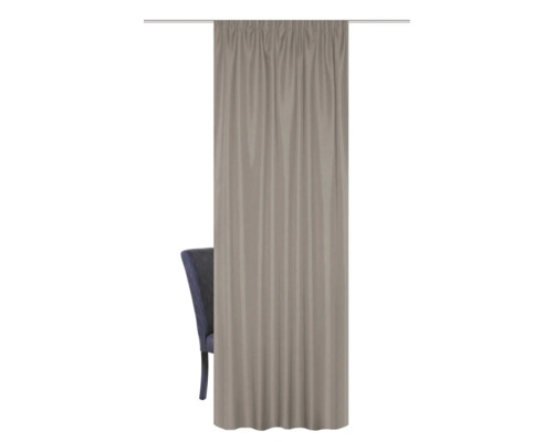 Gardine am Fenster mit Faltenbandaufhängung