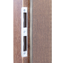 Türbeschlag aus Metall mit Holzstruktur
