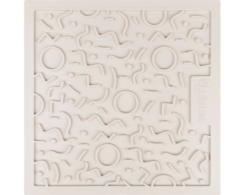 District 8 Platte mit geometrischen Formen