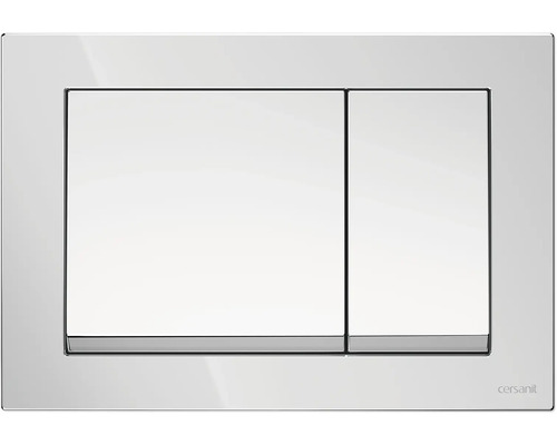 Plaque de commande de WC avec deux boutons