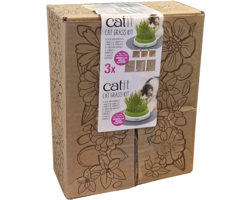 Kit d''herbe à chat Catit dans son emballage