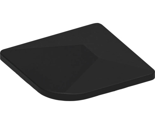 Dessous de verre noir de forme carrée