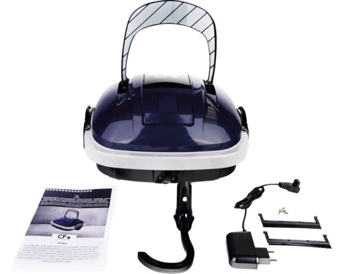 Robot de nettoyage aspirateur de fond Planet Pool bleu avec câble de charge Destructeur d''insectes électrique avec accessoires