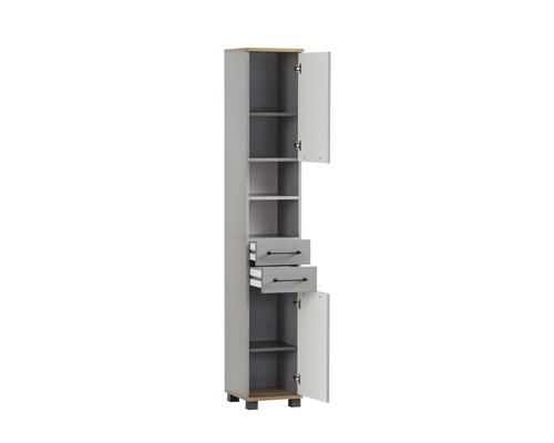 Armoire haute avec étagères et tiroirs