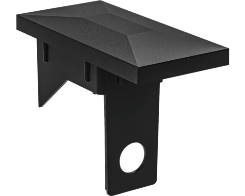 Cache de clôture en métal avec dispositif de montage