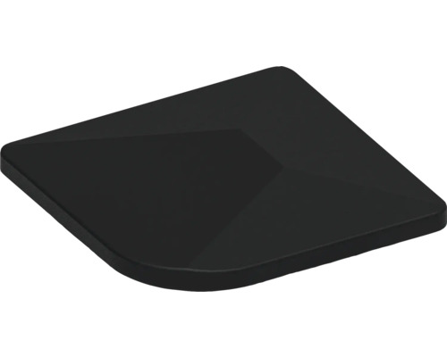 Schwarze quadratische Abdeckplatte