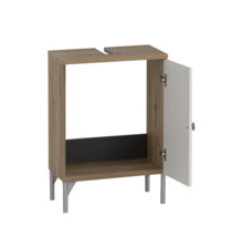 Waschbeckenunterschrank Möbelpartner Jesper BxHxT 40.3x58.5x32 cm artisan eiche-mattweiß