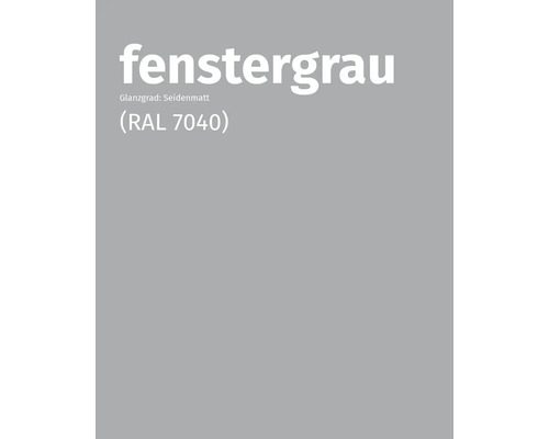 Fenstergrau Farbe mit seidenglänzendem Finish, RAL 7040